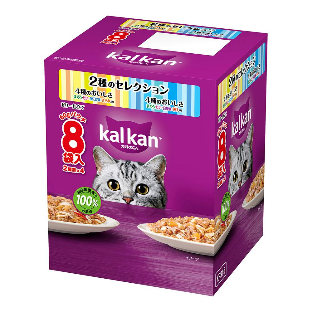 カルカン パウチ 2種のセレクション かにかま・ささみ入り 白身魚