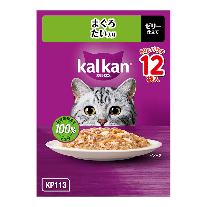 【ケース販売】カルカン パウチ まぐろ たい入り 60g×12個入