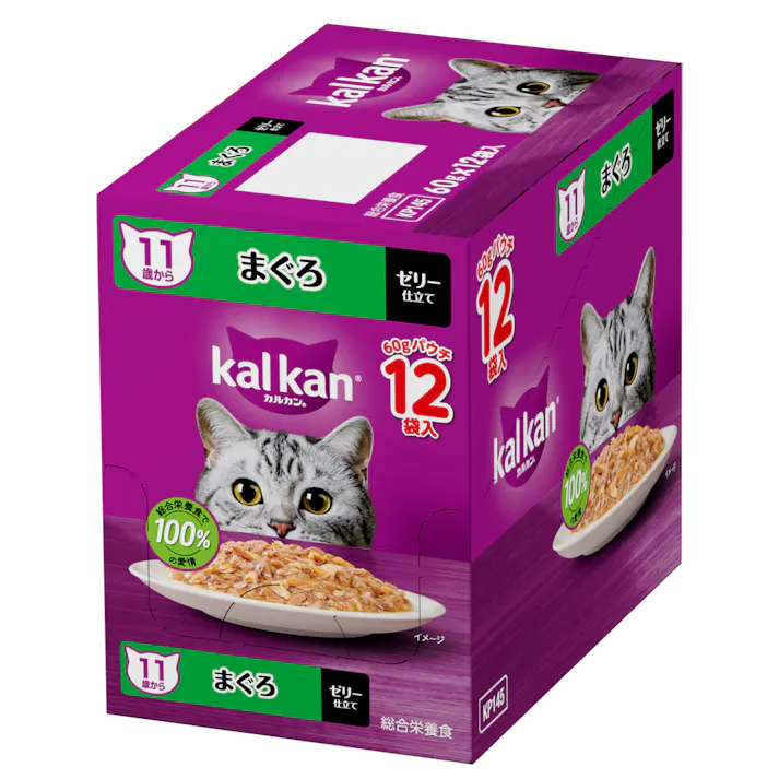 【ケース販売】カルカン パウチ 11歳から まぐろ 60g×12個入