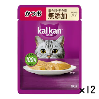 【ケース販売】カルカン パウチ パテ かつお 60g×12個入