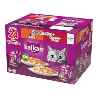 カルカンパウチ 2種のセレクション 味わいチキン・味わいチキン ビーフ入り 12袋×2種