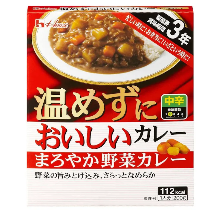 ハウス 温めずにおいしいカレー まろやか野菜カレー(販売終了)