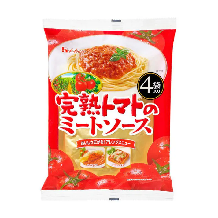 ハウス食品 完熟トマトのミートソース4袋入り(販売終了)