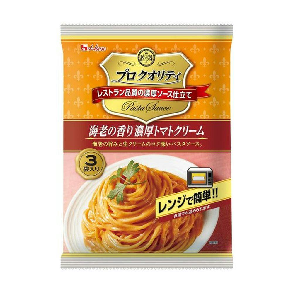 ハウス食品 プロ クオリティ パスタソース3袋入り 海老の香り濃厚トマトクリーム 食料品・食べ物 ホームセンター通販【カインズ】