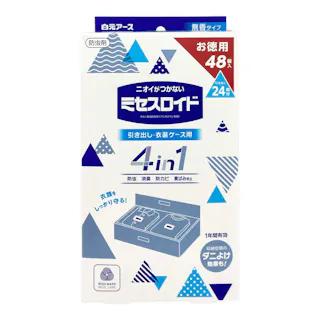 ミセスロイド 引出し・衣装ケース用 48個入 1年防虫