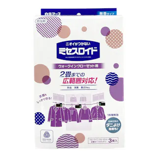 ミセスロイド ウォークインクローゼット用 3個入 1年防虫