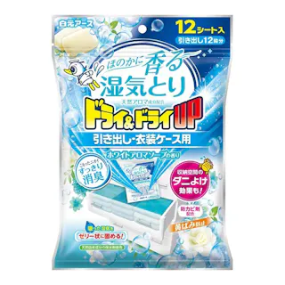白元アース ドライ&ドライUP 引き出し・衣装ケース用 ホワイトアロマソープの香り 12シート