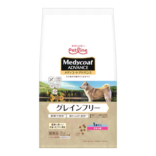 ペットライン メディコートアドバンス グレインフリー 1歳から チキン味 500g×4袋