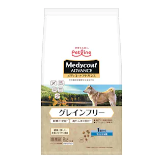 ペットライン メディコートアドバンス グレインフリー 1歳から フィッシュ味 500g×4袋