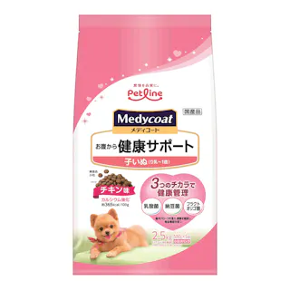 ペットライン メディコート お腹から健康サポート 子いぬ(り乳~1歳) チキン味 500g×5袋