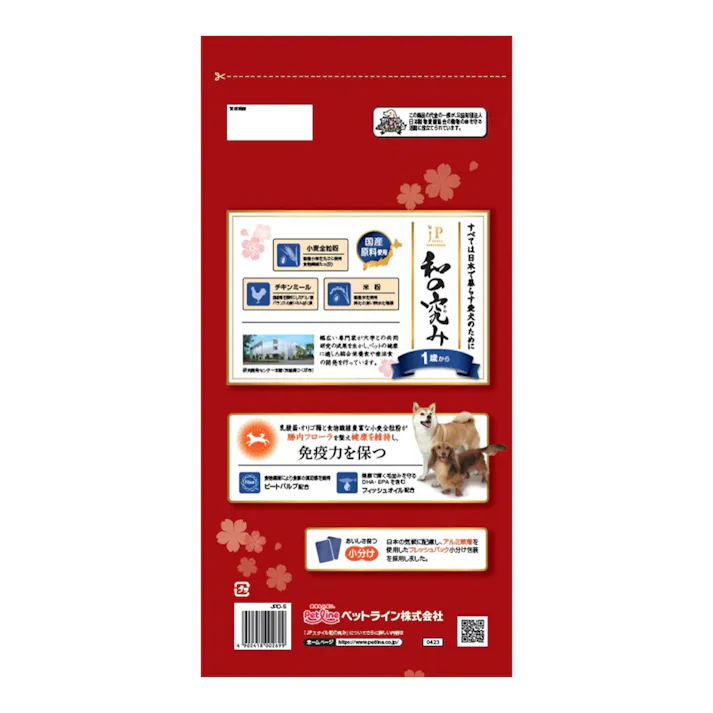 ペットライン JPスタイル 和の究み 小粒 1歳から 500g×6パック