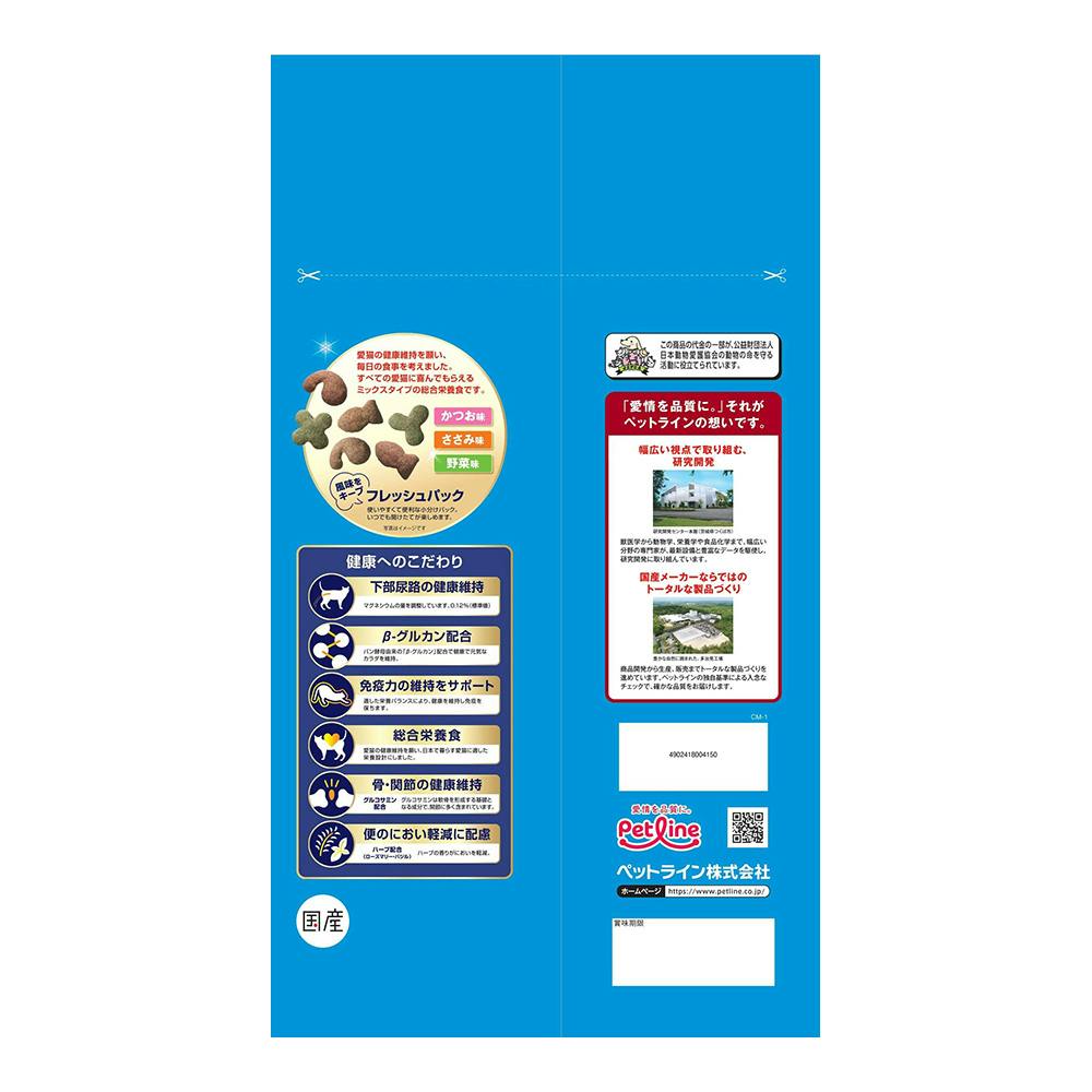 キャラットミックス かつお仕立て2.7kg | キャットフード 通販