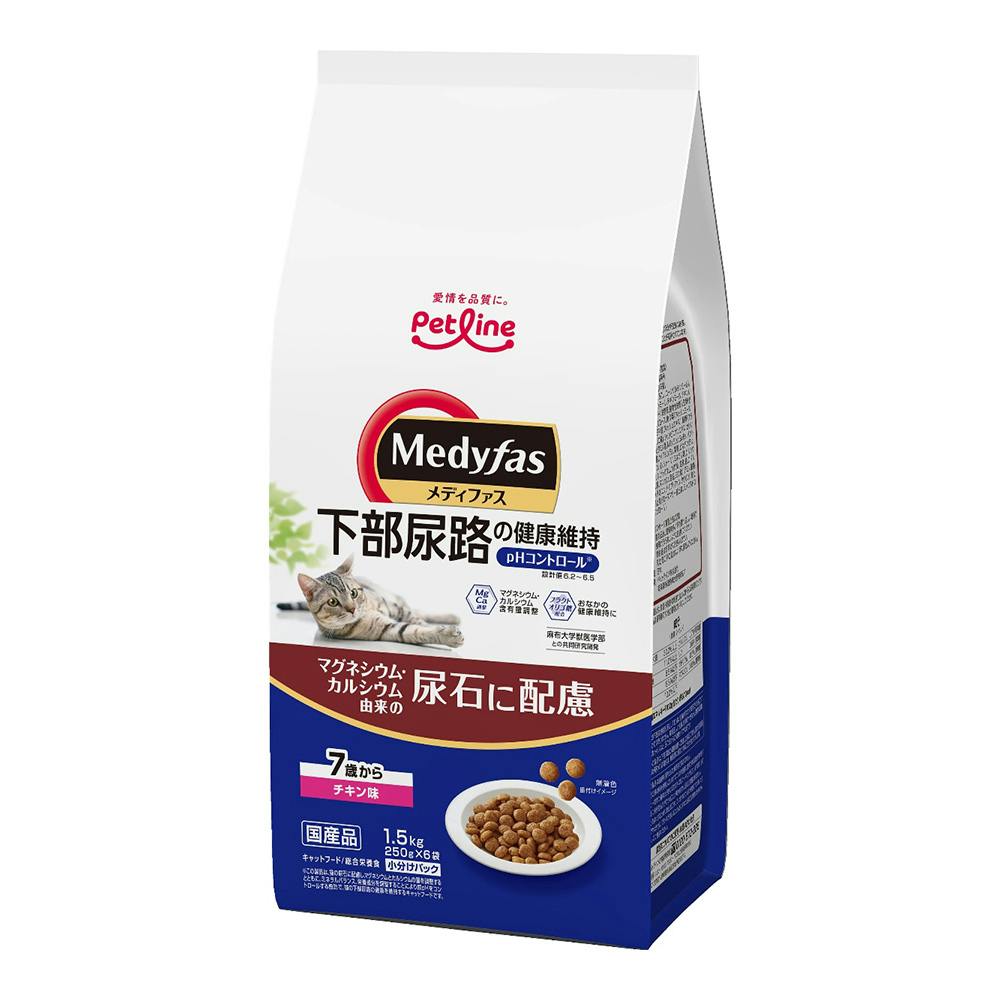 メディファス 7歳から チキン味 1.5kg | キャットフード 通販