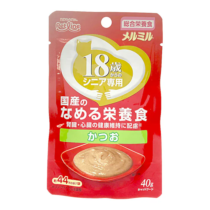 メルミル 18歳からのシニア専用 かつお 40g
