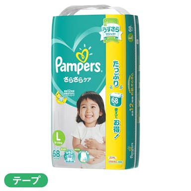 M1_P＆G パンパース さらさらケア テープ Lサイズ(9～14kg) 68枚