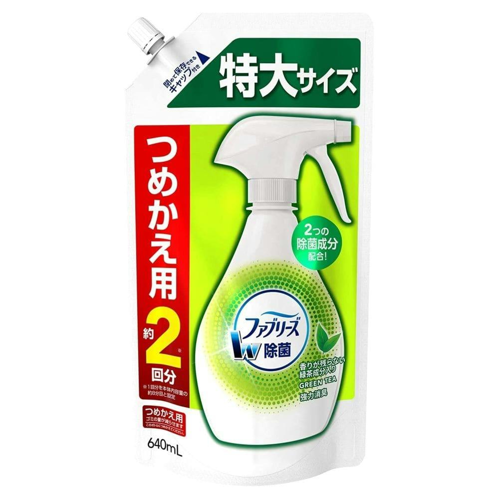 緑茶成分入り ファブリーズ 詰替 特大 640ml(販売終了) | 洗濯洗剤