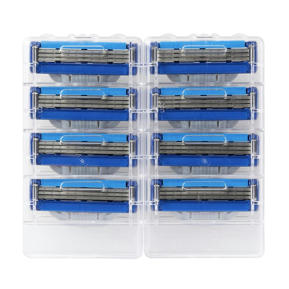 Gillette ジレット マッハシンスリー ターボ 替刃 大容量パック (8個入り) × 2個セット 