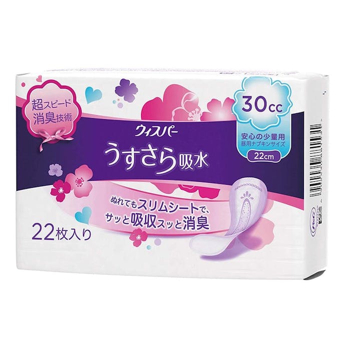 P＆G ウィスパー うすさら吸水 安心の少量用 30cc 22枚