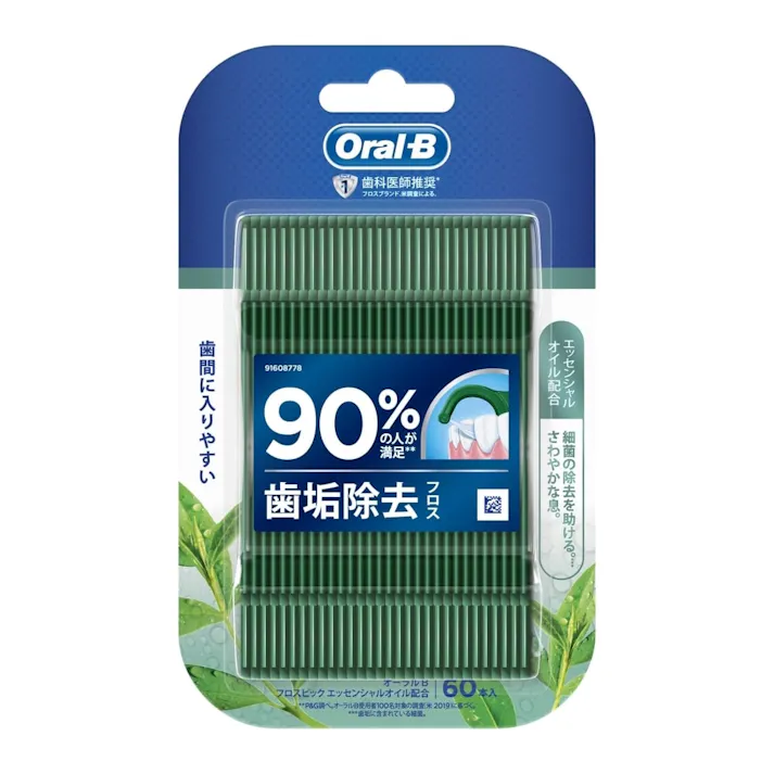 P&G オーラルB フロスピック エッセンシャルオイル配合 60本入