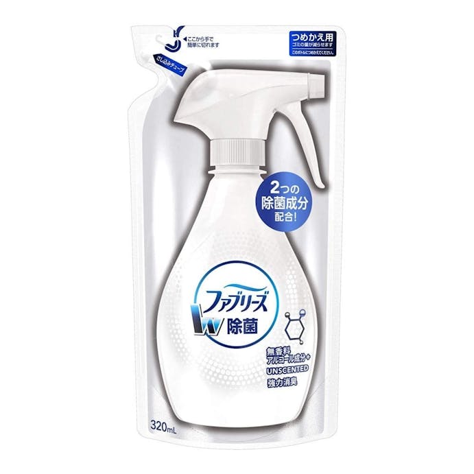 P＆G ファブリーズ ダブル除菌 無香料 アルコール成分+(プラス) 詰替 320ml