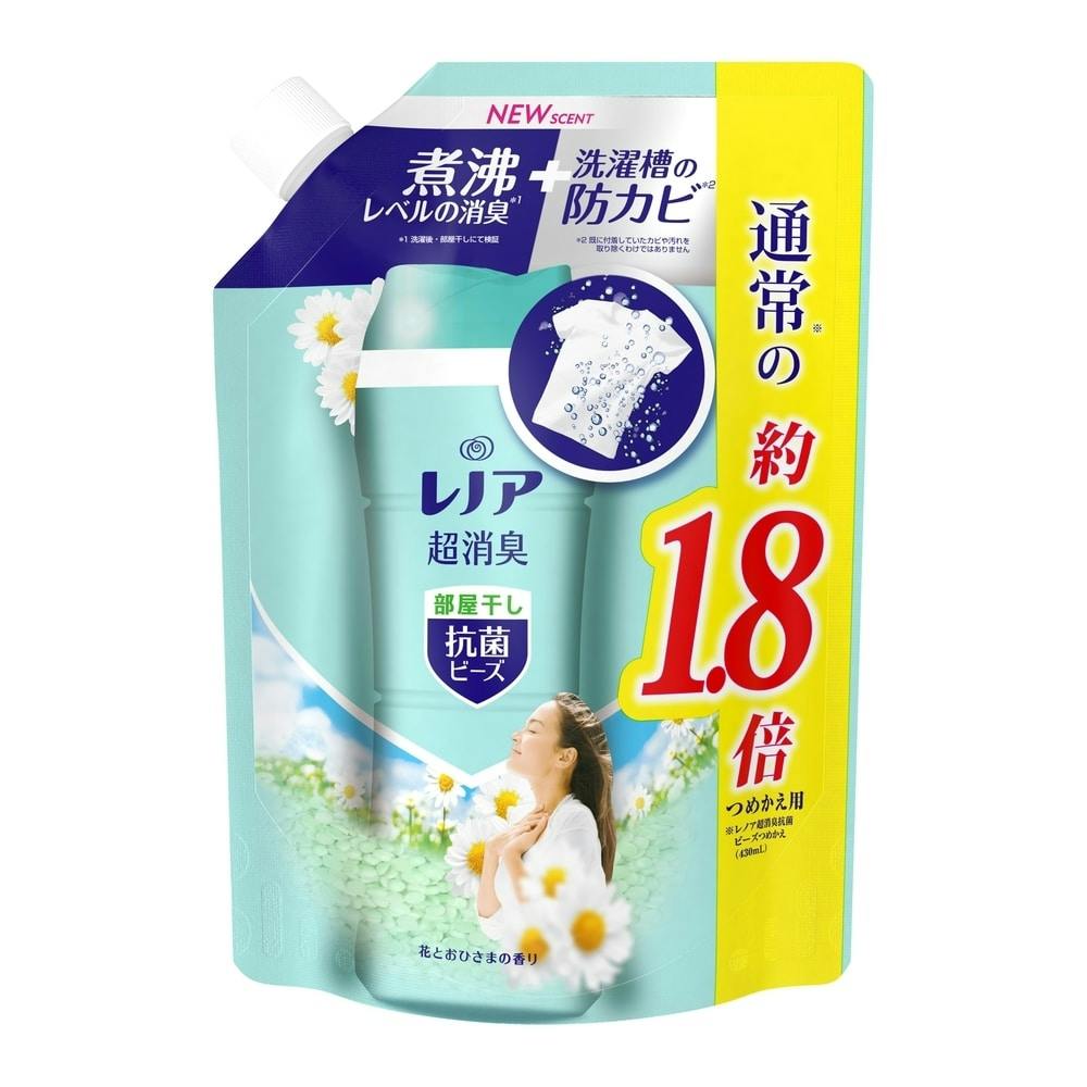 M4_P＆G レノア超消臭抗菌ビーズ 部屋干し 花とおひさまの香り 詰替