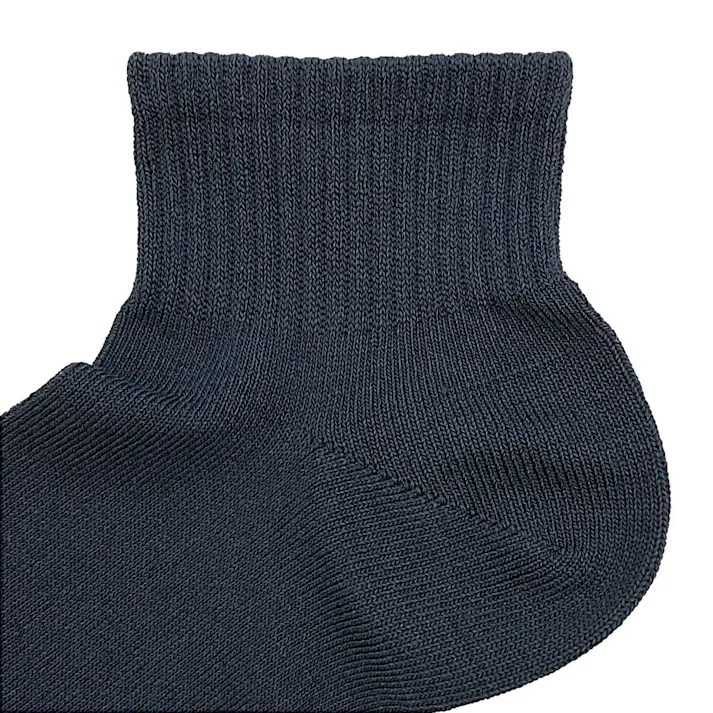 紳士 吸水爽感 ショート チャコール 25cm-27cm 2足組