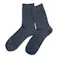 紳士 吸水爽感 ハーフ チャコール 25cm-27cm 2足組