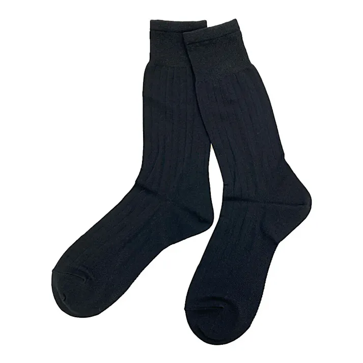 紳士 消臭爽感 クルー クロ 25cm-27cm 2足組