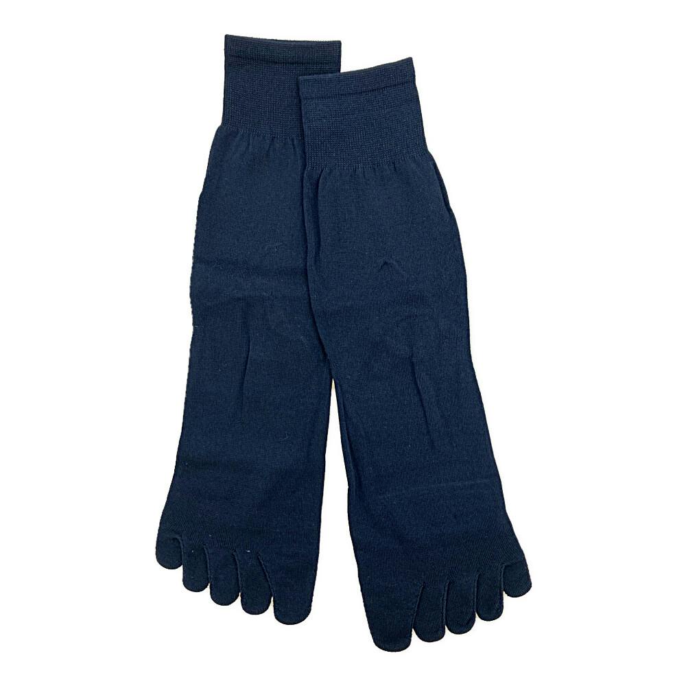 紳士 消臭爽感 5本指 コン 25cm-27cm 2足組