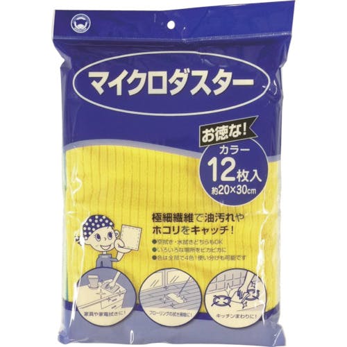 ボンスター販売 マイクロダスターカラー12枚入り F-884 布ウエス ボンスター販売 マイクロダスターカラー12枚入り F-884 布ウエス