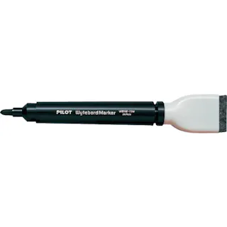 【CAINZ-DASH】パイロットコーポレーション ホワイトボードマーカー 中字(マグネット・イレーザー付き) ブラック WBME-15M-B【別送品】