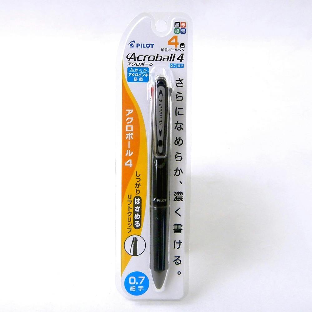 パイロット 4色ボールペン アクロボール4 0.7mm ブラック その他ボールペン パイロット 4色ボールペン アクロボール4 0.7mm ブラック その他ボールペン