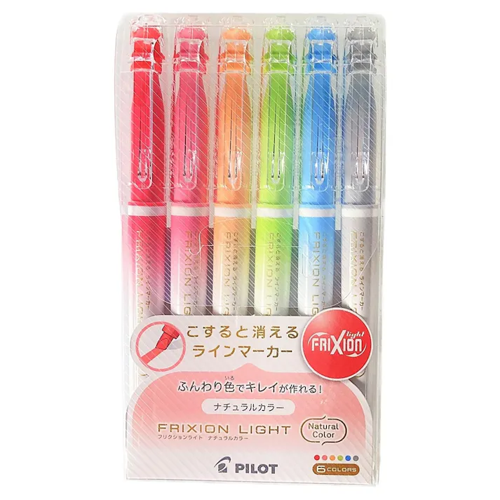 パイロット フリクションライト ナチュラルカラー 6色セット