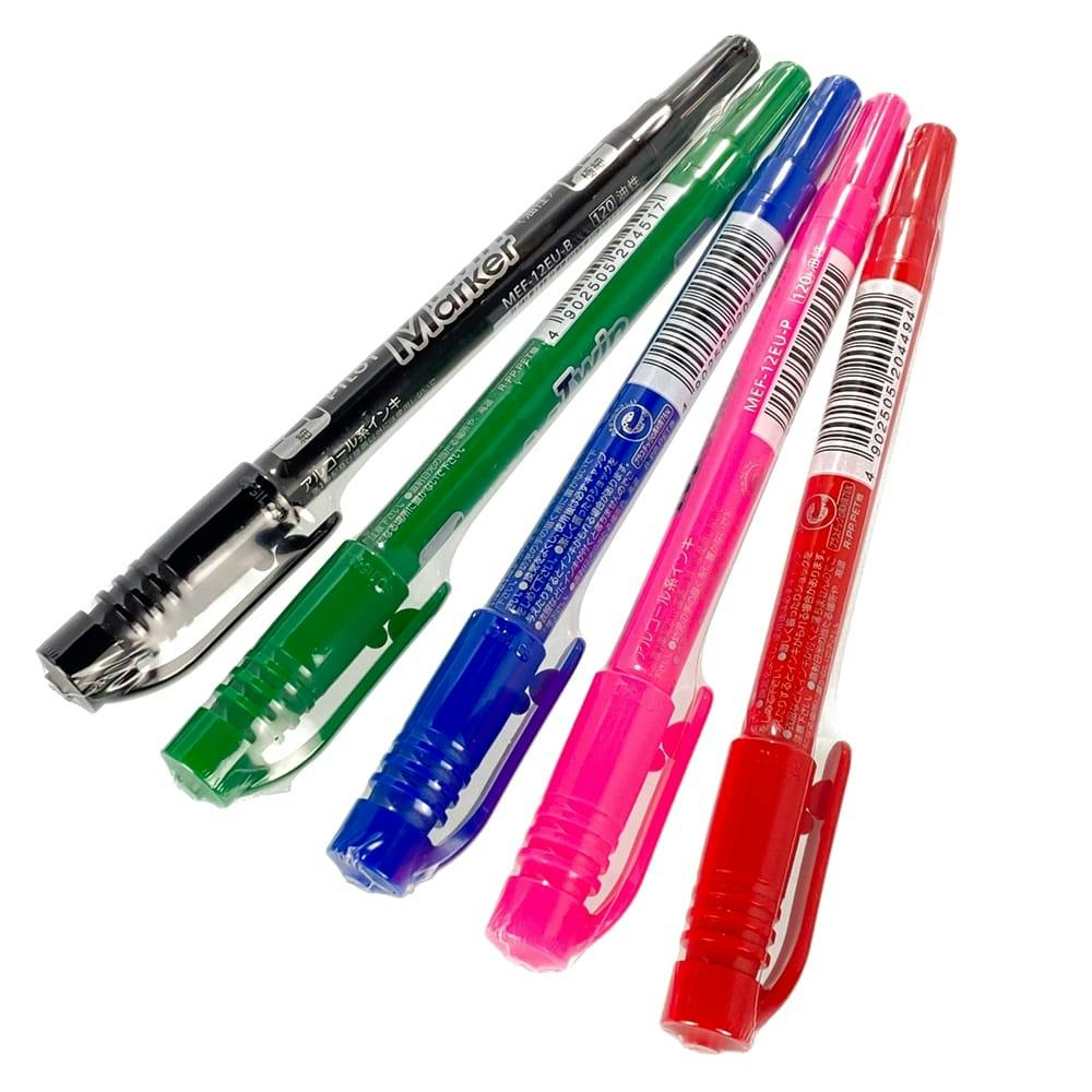 油性ツインマーカー 油性ツインマーカー2本入<br>太(黒赤) / ニッパン・オンライン