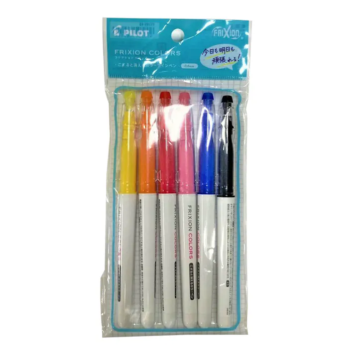 パイロット ボールペン 限定ホワイトフリクション カラーズ6色セット