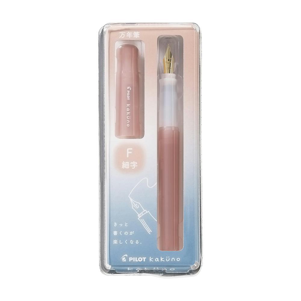 パイロット 万年筆 kakuno カクノ まどろみピンク 細字