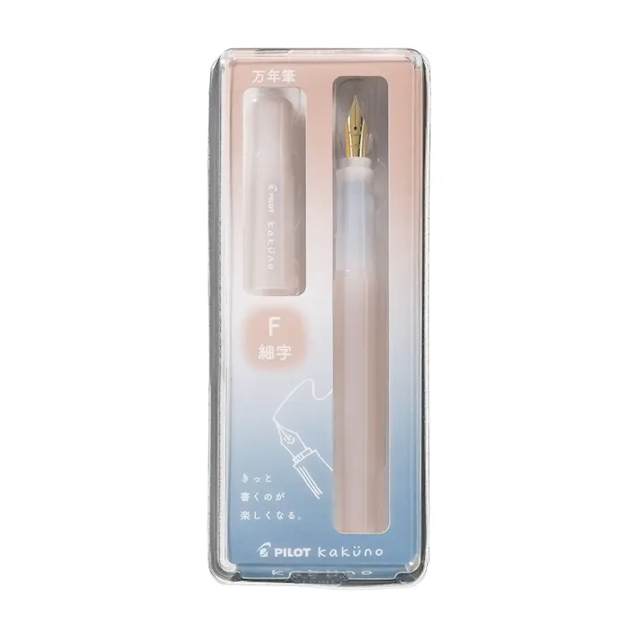 パイロット 万年筆 kakuno カクノ まどろみアイボリー 細字