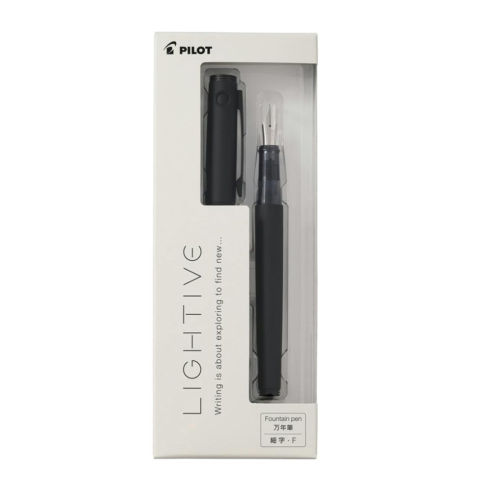 PILOT　パイロット　万年筆　（黒　マット）　新品未使用 パイロット 万年筆 LIGHTIVE ライティブ マットブラック F(細字