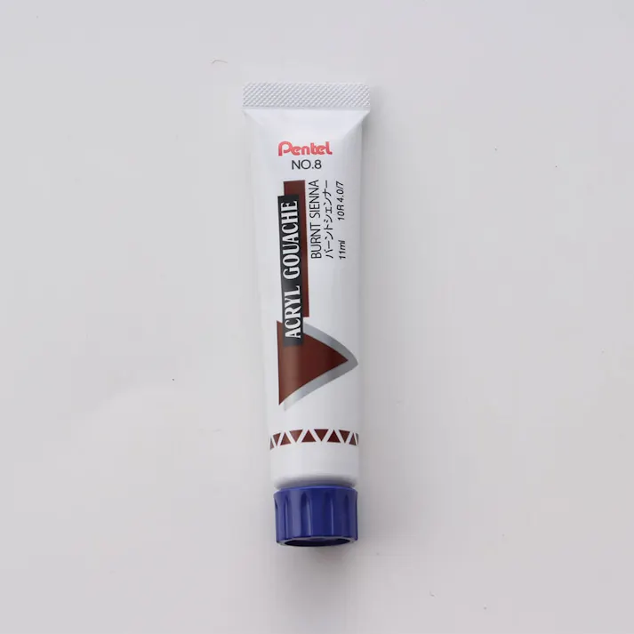 ぺんてる アクリルガッシュ 単色 バーントシェンナー