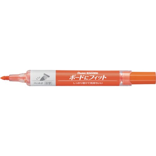 ぺんてる ノックル ボードにフィット 中字 橙 EMWL5SBF-F ホワイトボード用マーカー ぺんてる ノックル ボードにフィット 中字 橙 EMWL5SBF-F ホワイトボード用マーカー