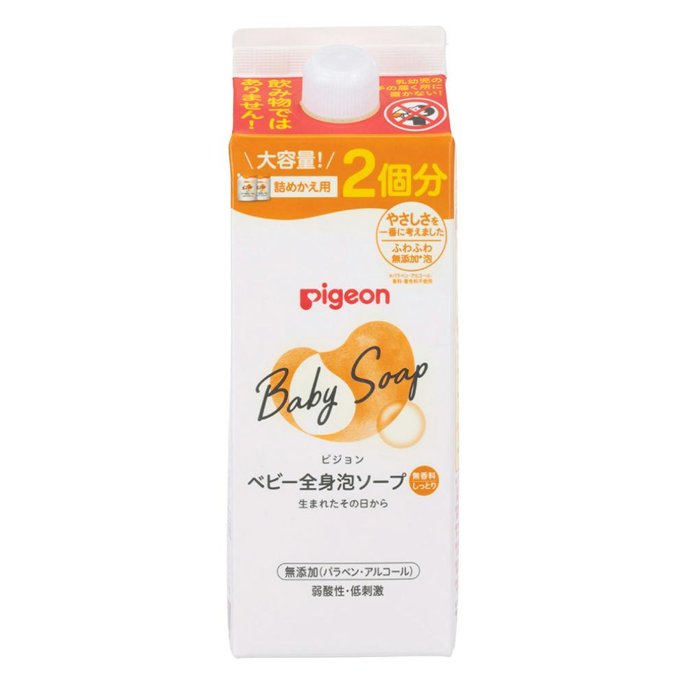 ピジョン ベビー全身泡ソープ しっとり 詰替用 2回分 800ml その他ベビー雑貨 ピジョン ベビー全身泡ソープ しっとり 詰替用 2回分 800ml その他ベビー雑貨