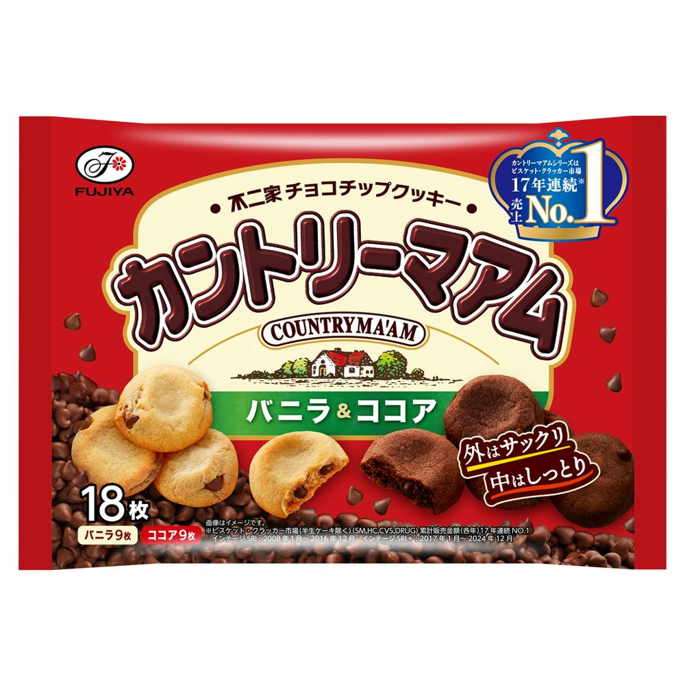 カントリーマアム バニラ＆ココア 18枚