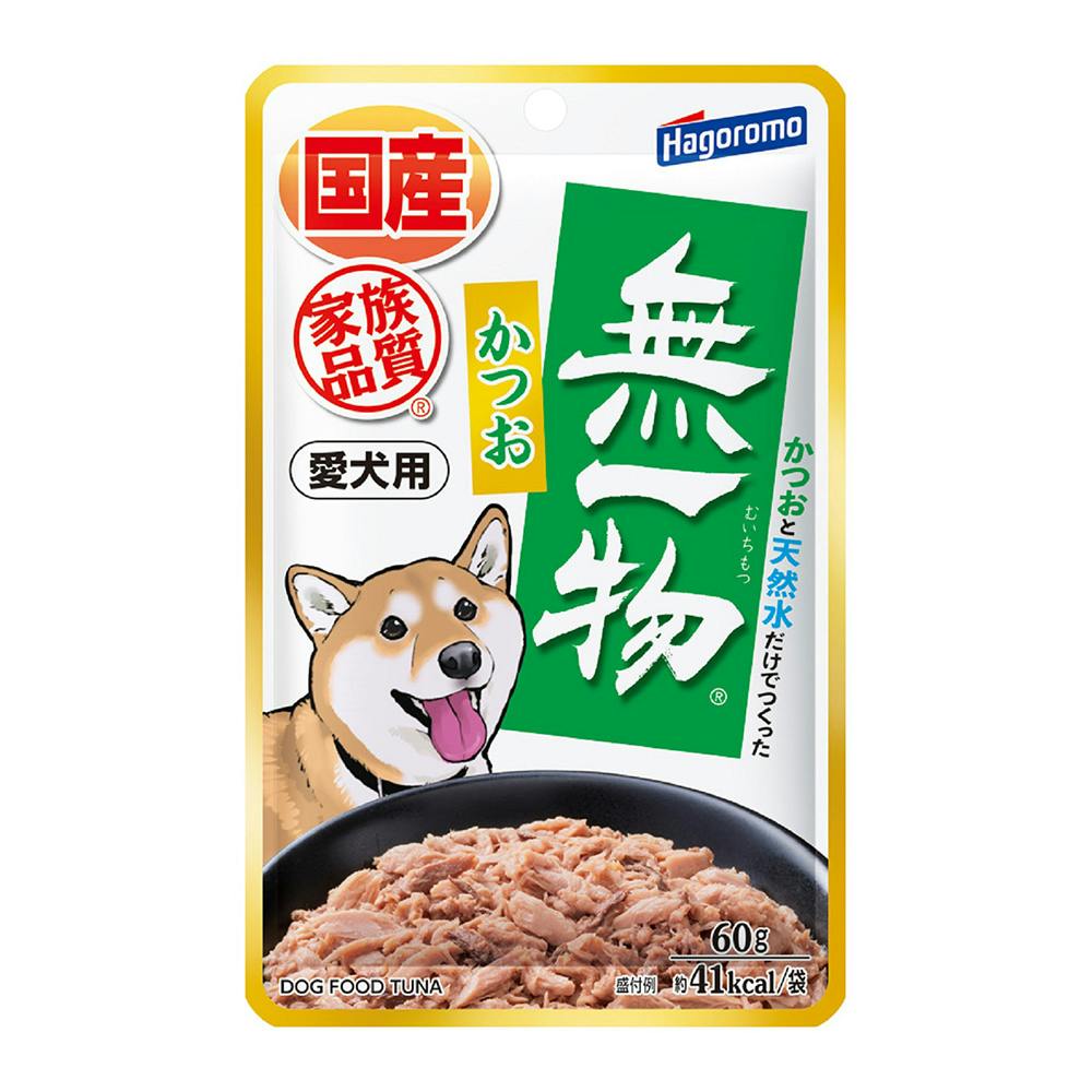 はごろもフーズ 愛犬用 無一物 パウチ かつお 60g