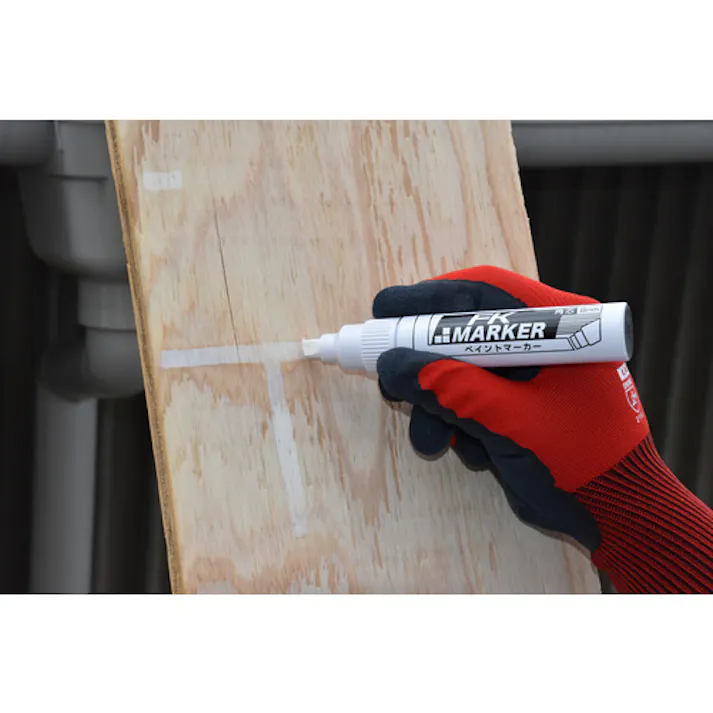 【CAINZ-DASH】不易糊工業 FKペイントマーカー 角芯 8mm 白 KFKF-1【別送品】