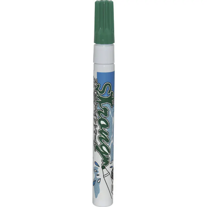 【CAINZ-DASH】不易糊工業 ストロングペイントマーカー 丸芯 2mm 緑 フック FKST13-H【別送品】