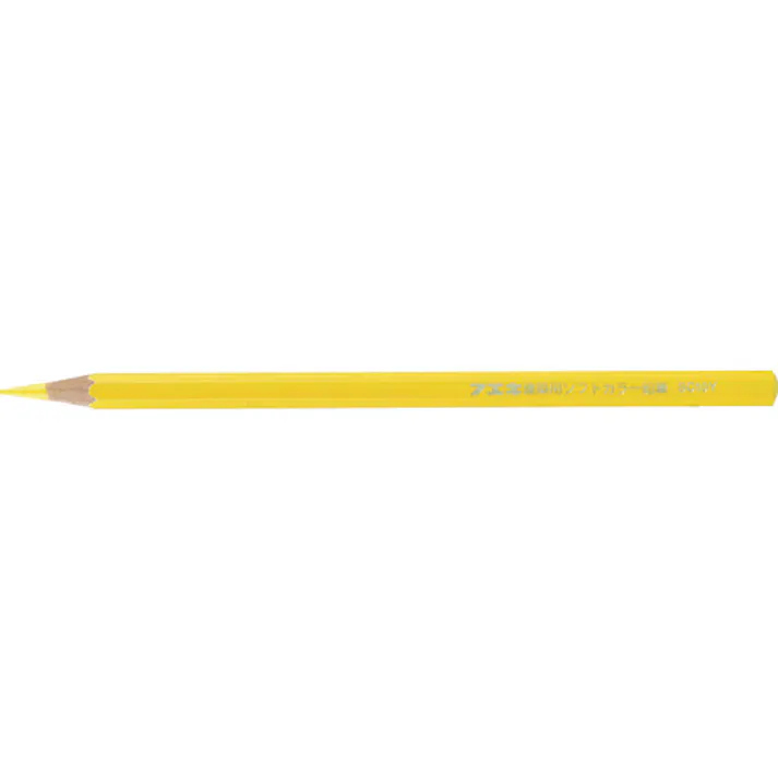 【CAINZ-DASH】不易糊工業 建築用ソフトカラー鉛筆 黄 (3本入) SC10-3Y【別送品】