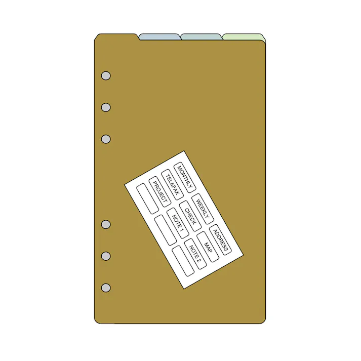 レイメイ B6 システムリフィル カラーインデックス