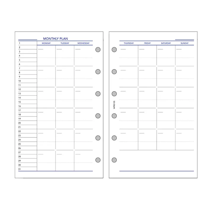 レイメイ リフィルポケット マンスリーブロック