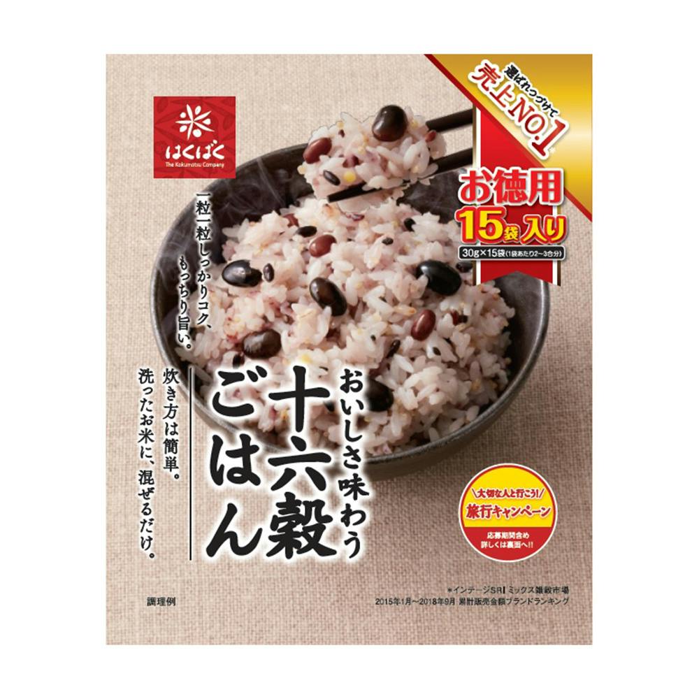 ホームセンター通販【カインズ】　はくばく　30g×15袋　十六穀ごはん　食料品・食べ物