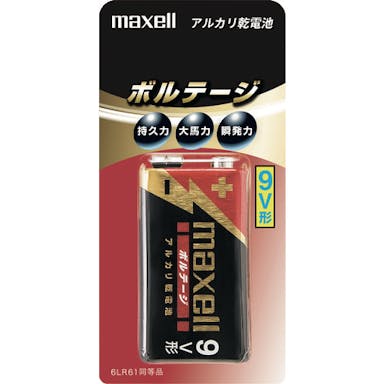 【CAINZ-DASH】マクセル アルカリ乾電池「ボルテージ」　９Ｖ形 6LF22(T)1B【別送品】